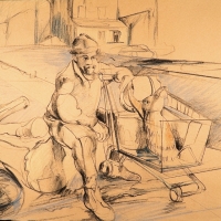 Man with Deer Head