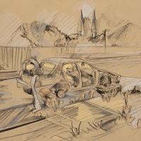 Stripped Car