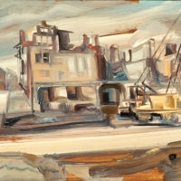 Parkside Mansion with Crane
