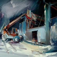 Winter Crane