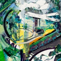Collapsed Subsistance Farming, 47x32'', Oil on Mi-Tientes, 2018