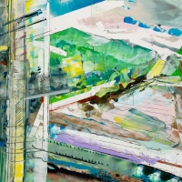 North River Ballroom, 47x64'', Oil on Mi-Tientes, 2018